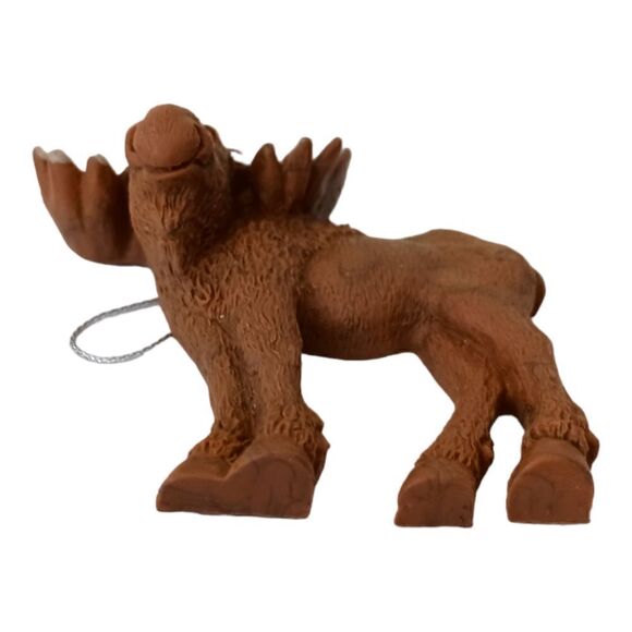Maine Souvenir Moose Ornament Bar Harbor Resin Elk Christmas Cabincore Rustic. - Picture 4 of 15